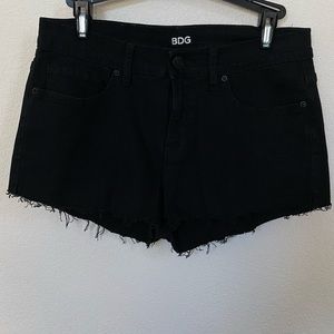 Urban Outfitters BDG Mid Rise Cutoff Black Shorts